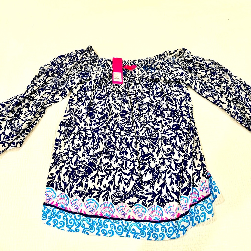 Lilly Pulitzer Nevie Off-The-Shoulder Top